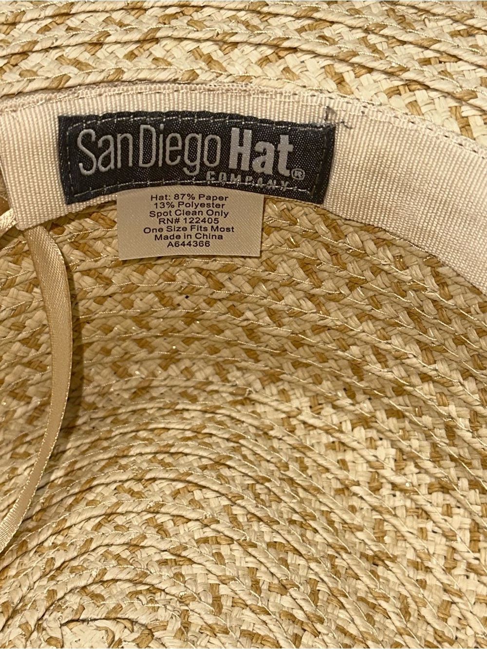 San Diego Hat Co Sun Hat UPF #50 and Adjustable… see pink one I listed also - Picture 4 of 8